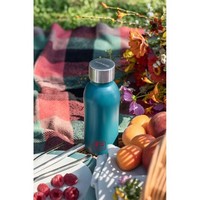 photo B Bottles Twin - Teal Blue - 350 ml - Double wall thermal bottle in 18/10 stainless steel 6